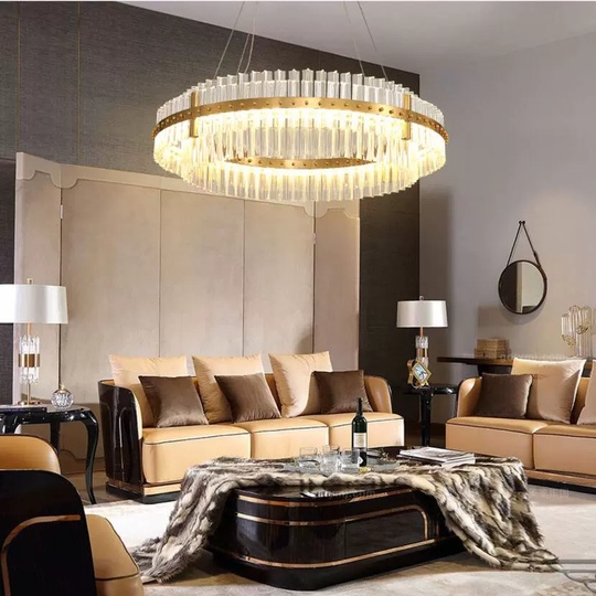 Люстра подвесная, медь, стекло, GUZ 60*18, металл, LED.