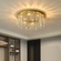 Люстра подвесная, золотой, кристалл, SPARKLING 30*17, металл, E14.