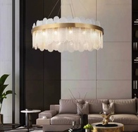 Люстра подвесная, медь, песочно-белый, стекло, DUYGU 40*27, металл, G9.