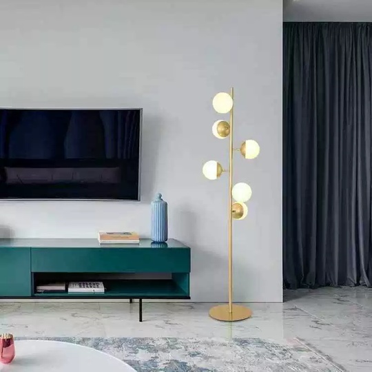 Торшер золото Luxor, 32*164 см, LED, G9, металл, 15 Вт