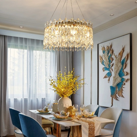 Люстра подвесная, бронза, кристалл, MELISSA 80*31 металл, E14.