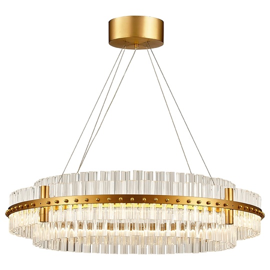 Люстра подвесная, медь, стекло, GUZ 80*18, металл, LED.