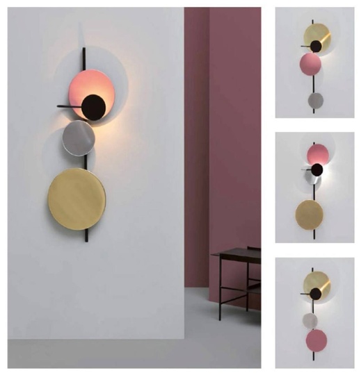 Настенный светильник, БРА HAKAN 18*55, розовый, металл, LED.