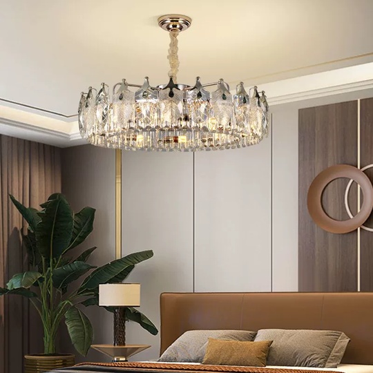 Подвесной светильник IBRAHIM 80*20, золотой, стекло, Е14.