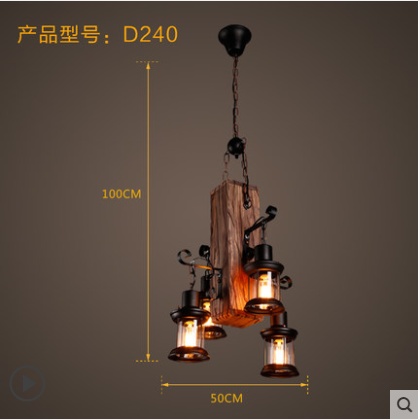 Дизайнерские светильник 50*100 см led, e14, дерево, железо, потолочный