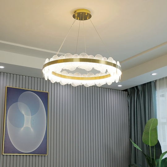 Люстра подвесная, медный, стекло, STUNNING 50*15, металл, LED.