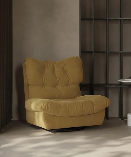 Кресло Picas, желтое, со съемной подушкой