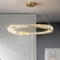Люстра подвесная, золотой, кристалл, GLAMOROUS 100*10, металл, LED.