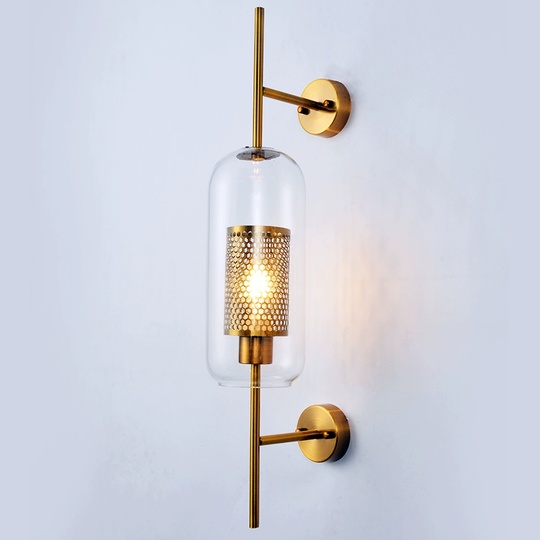 Настенный светильник JOHNNY, бра 21*78, бронза, металл, Е27.