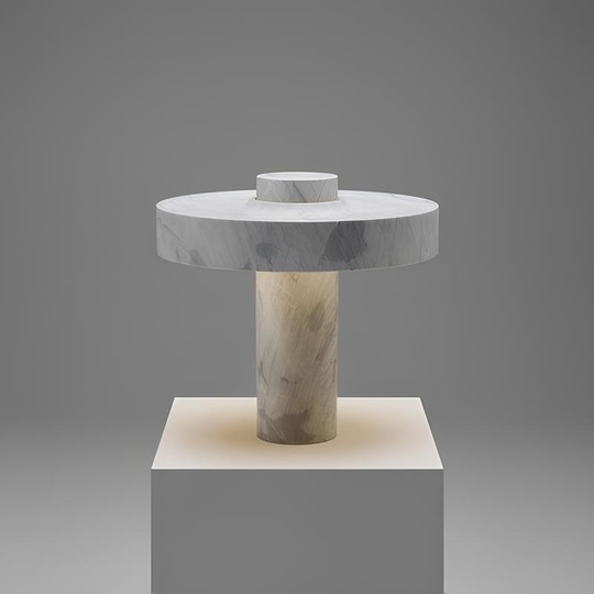 Настольная лампа мрамор MARBLE 36*39 см, светодиодная, имитация мрамора