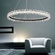 Люстра подвесная, черный, кристалл, WISE 60*120, металл, LED.