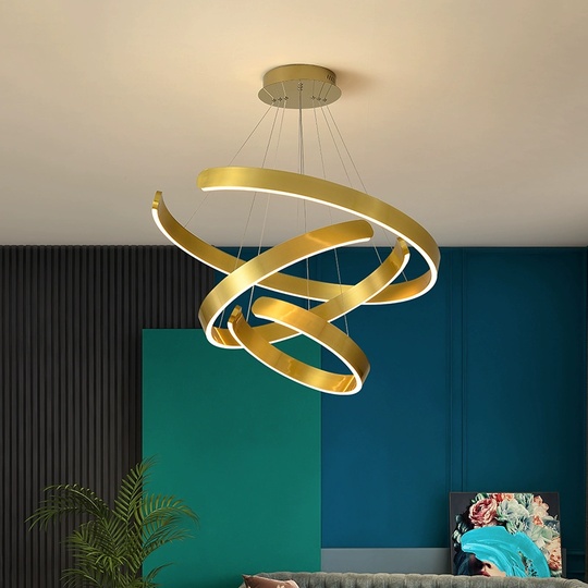 Люстра подвесная, медь, ПММА, RUBY 40*60*80 металл, LED.