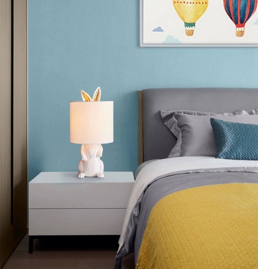 Настольная лампа HARE 23*49, белый, смола.