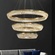 Люстра подвесная CANAN 40*180 золотой, хрусталь, металл, LED.