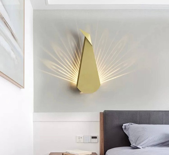 Настенный светильник, БРА EMRE 14*36, бронза, металл, LED.