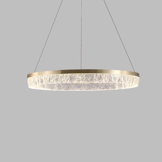 Люстра подвесная, медь, ПММА, ABDUL 100*8, металл, LED
