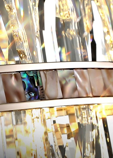 Подвесной светильник MIRAC 95*29, золотой, стекло, металл,  Е14.