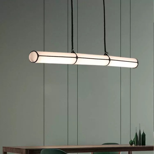 Светильник подвесной, черный, Elurix, металл, 210*10 см, светодиодная, LED