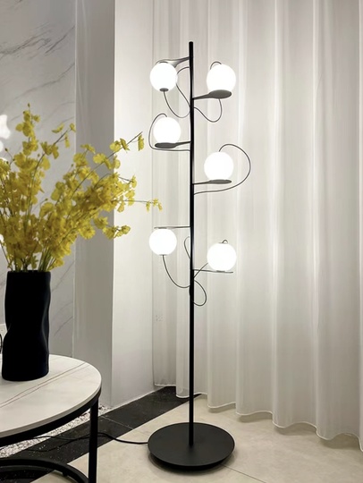 Напольный светильник MAI HE MAI черный 6 плафонов Milan Iluminacion, LED, 15 Вт