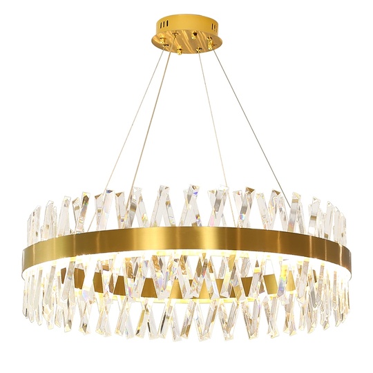 Люстра подвесная, медный, стекло, ROYAL 60*25, металл, LED.