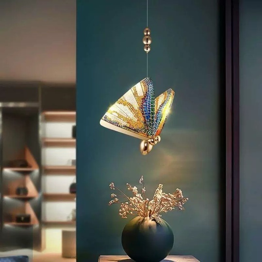 Подвесной светильник золотой Elybron, металл, 22*24 см, светодиодная, LED