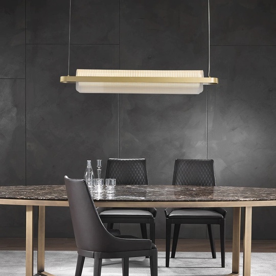 Светильник подвесной, медный, Eluvora, металл, 150*17 см, светодиодная, LED