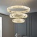 Люстра подвесная CALISKAN 90*150 золотой, хрусталь, металл, LED.