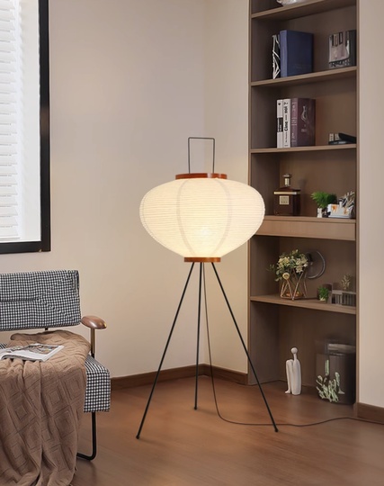 Напольный светильник белый Dreamlight, E27, 10 Вт. Торшер из рисовой бумаги