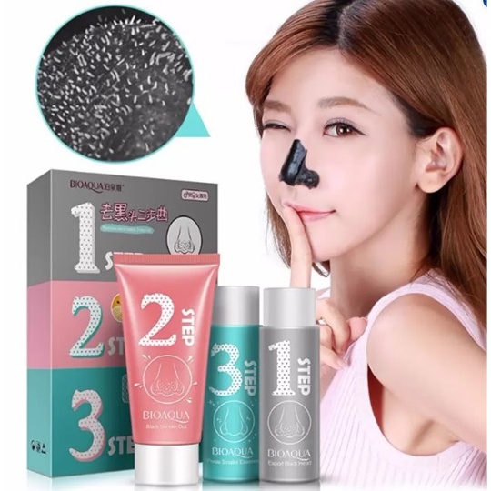 Трехступенчатая система очистки пор от черных точек