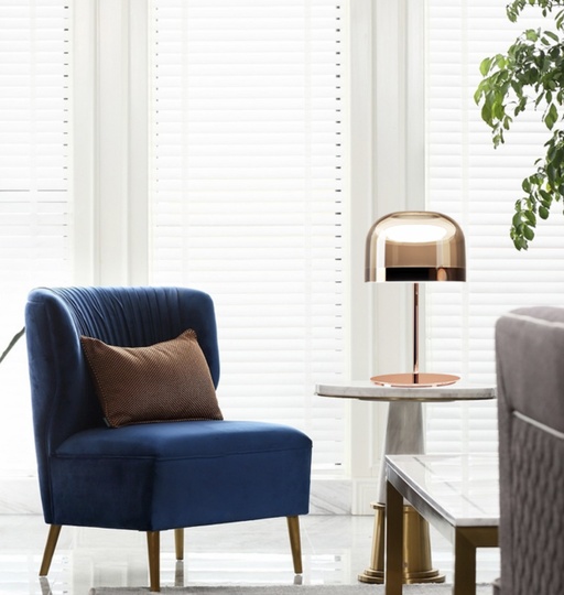 Розовая настольная лампа Equatore, 60*36 см