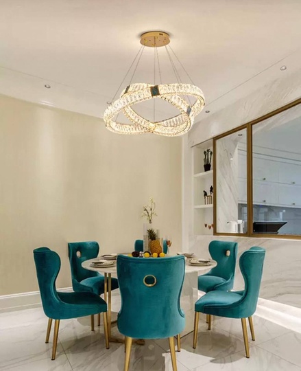 Люстра подвесная CAGLA 90*150 бронза, кристалл, металл, LED.