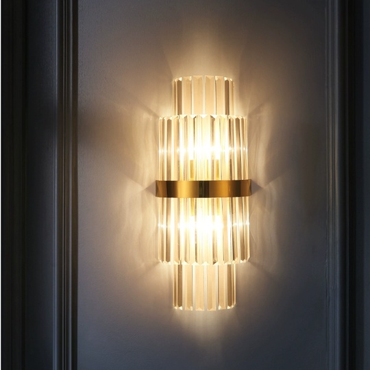 Настенный светильник GLADYS, Бра 23*55, золотой, металл, Е14.