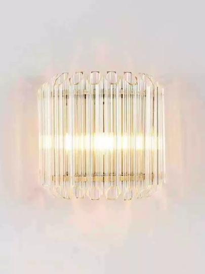 Настенный светильник PARKER, Бра, 26*25,  золотой, металл, E14.