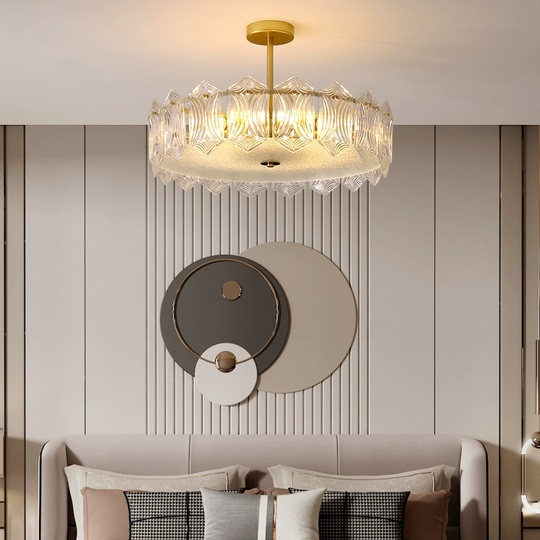 Люстра подвесная, медный, стекло, BEAR 50*18 металл, E14.