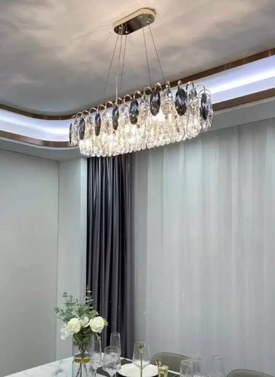 Подвесной светильник BURAN 100*28, золотой, кристалл, металл,  LED.