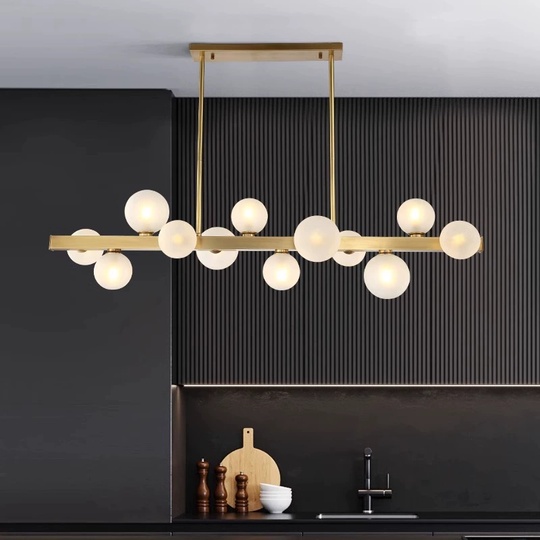 Люстра медная Virexia, металл, 72*60 см, светодиодная, G9