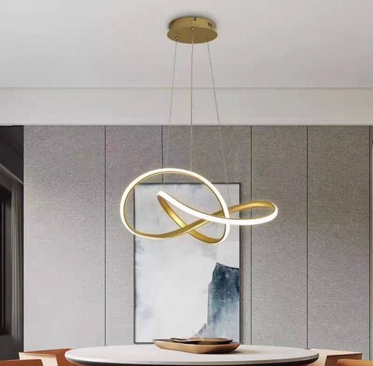 Люстра подвесная, золото, ПММА, JOSEPH GOLD 50*120, металл, LED