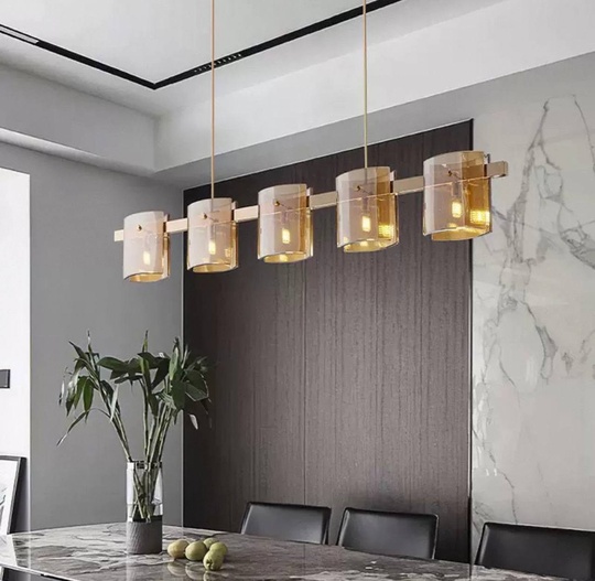 Люстра подвесная, медный, стекло, FLOWERSLOVER 140*17, металл, G9.