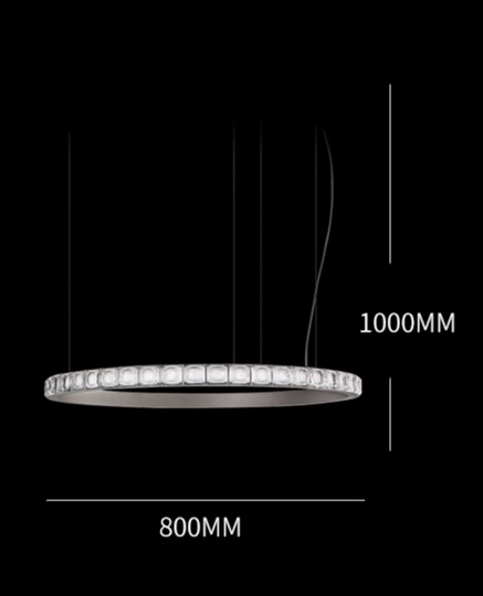 Люстра подвесная MAI HE MAI титановый цвет. 80 см. LAMAR - люстра с кристаллами, LED, 45 Вт