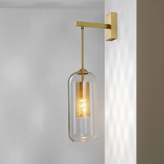 Настенный светильник DANNY, бра 27*56, бронза, металл, Е14.