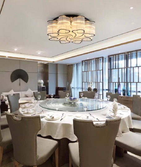 Люстра подвесная, хром, ПММА, KASIA 50*24, металл, E14.