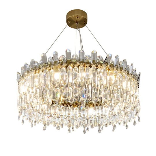 Люстра подвесная, бронза, кристалл, MELISSA 80*31 металл, E14.