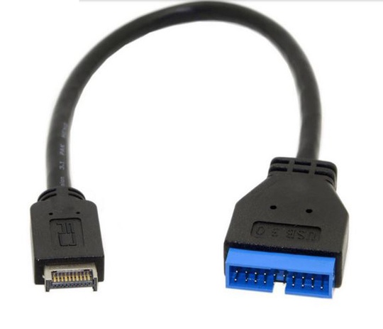 Кабель Type-E 3.1 - USB 20Pin (0.3 м)