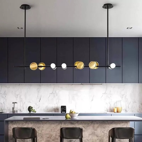 Люстра черная Love, металл, 160*100 см, светодиодная, LED