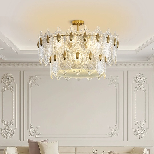 Люстра подвесная, медный, стекло, CHIMES 50*23, металл, E14.