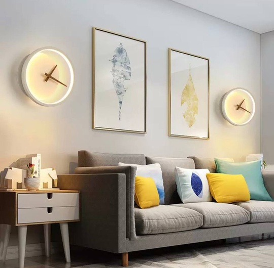 Настенный светильник, Бра, FRED 27*25, песочно-белый, металл, LED.