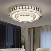 Потолочный светильник, хром, кристалл, MINDY 60*20 металл, LED.