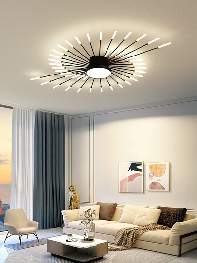 Люстра черная Aviorda, металл, 128*9 см, светодиодная, LED