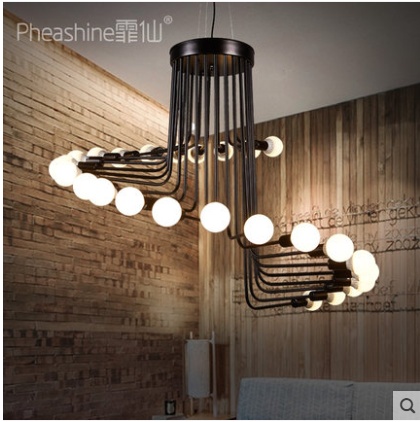 Дизайнерский светильник 105*105 см led, e14, железо, стекло