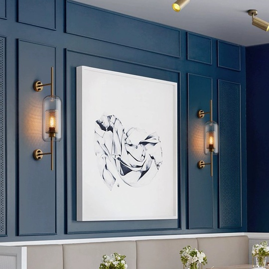 Настенный светильник JOHNNY, бра 21*78, бронза, металл, Е27.